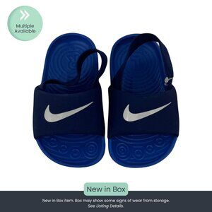 Nike Kawa Slide (Toddler) – Blue Void & Silver